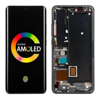 Pantalla Xiaomi Mi Note 10, Pro, Lite, CC9 Pro con marco (Frame) NEGRO