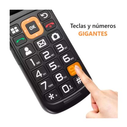 UNIWA teléfono móvil V909T con tapa, 4G, pantalla Dual, cámara, Radio FM, Flip, TELCEL MOVISTAR UNEFON 4G - Imagen 4